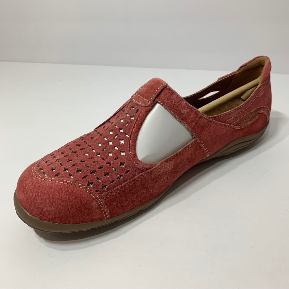 NIB Earth Origins Red Pig Suede Mary Jane Shoe 10W - Picture 7 of 7